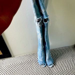 New never been worn! Hot thigh high denim boots!!!